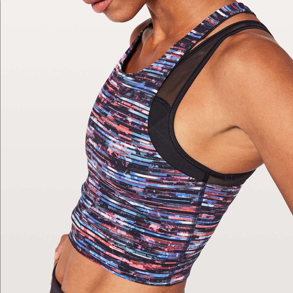 EUC Lululemon Break Free Tank Nulux Hinshu Alpine
